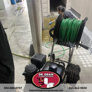 Hydro jetting for drain cleaning