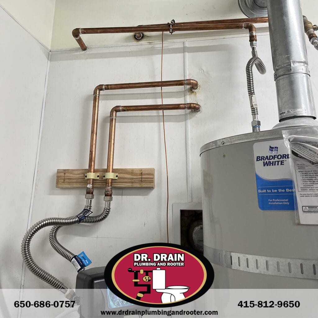 galvanized pipe replacement SF, copper fittings installation San Francisco, old pipes vs. copper upgrade, water pressure issues, pipe corrosion repair, Dr. Drain Plumbing